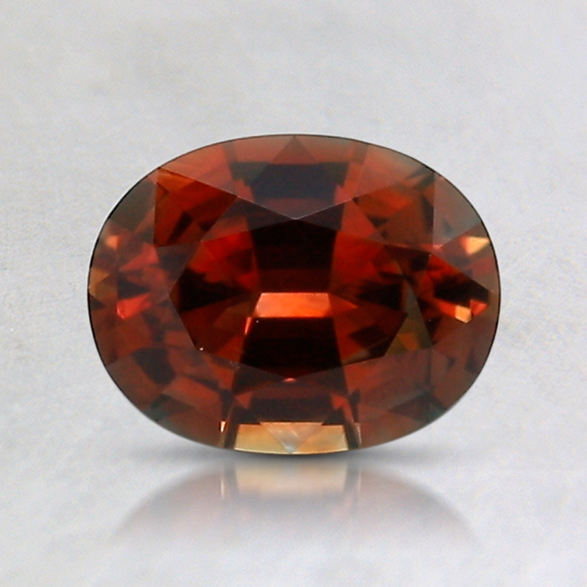7.2x5.6mm Orange Oval Montana Sapphire