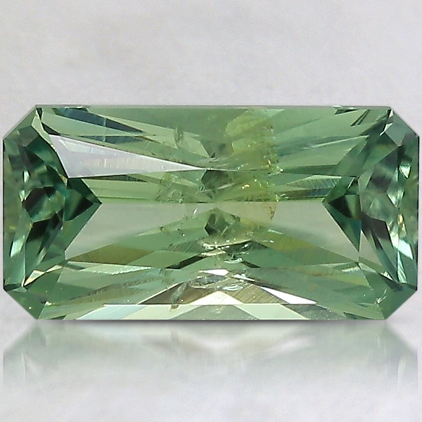 10.2x5.3mm Unheated Teal Modified Radiant Montana Sapphire