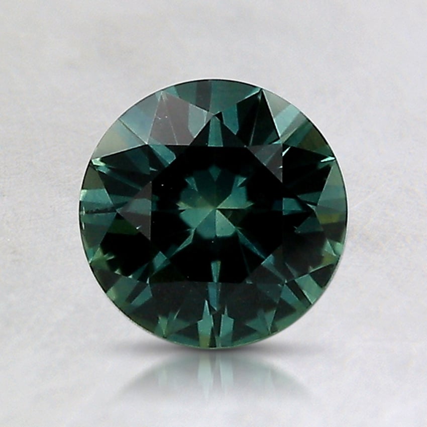 6.5x6.4mm Teal Round Montana Sapphire