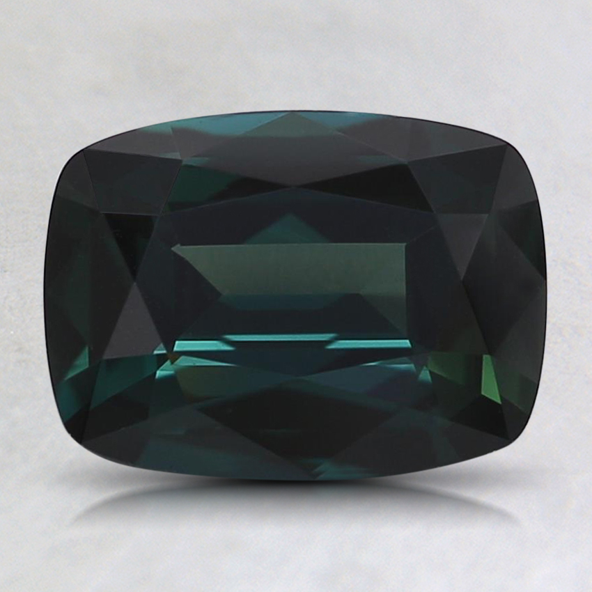 8x5.9mm Teal Cushion Sapphire