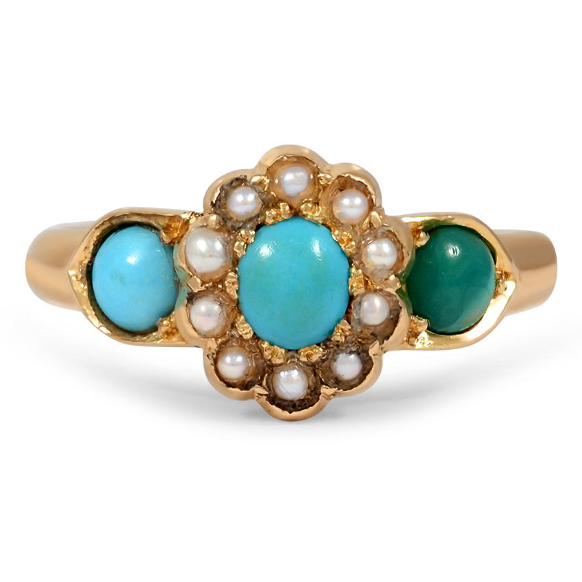 Victorian Turquoise Vintage Ring | Seymore | Brilliant Earth