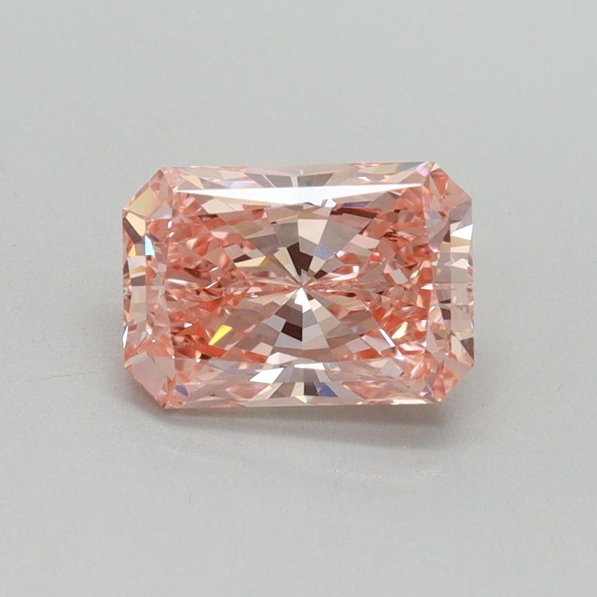 1.51 Ct. Fancy Vivid Pink Radiant Lab Grown Diamond