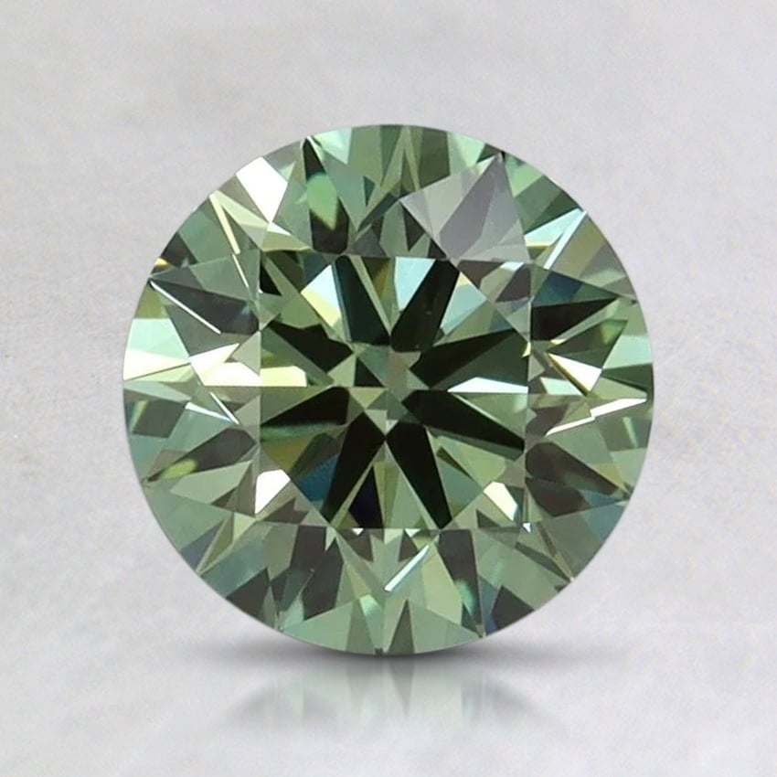 1.24 Ct. Fancy Vivid Pacific Green Round Lab Grown Diamond