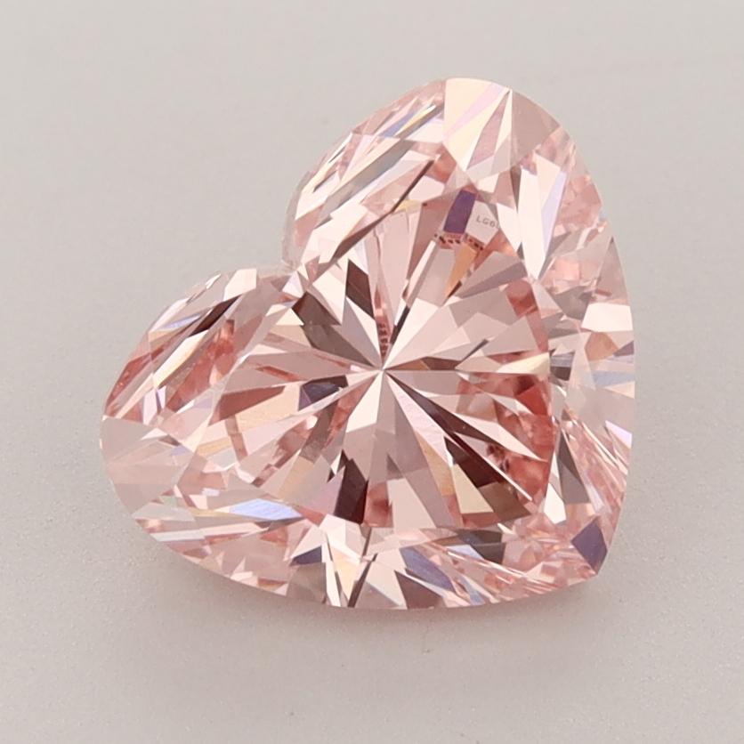 2.58 Ct. Fancy Intense  Pink Heart Lab Grown Diamond