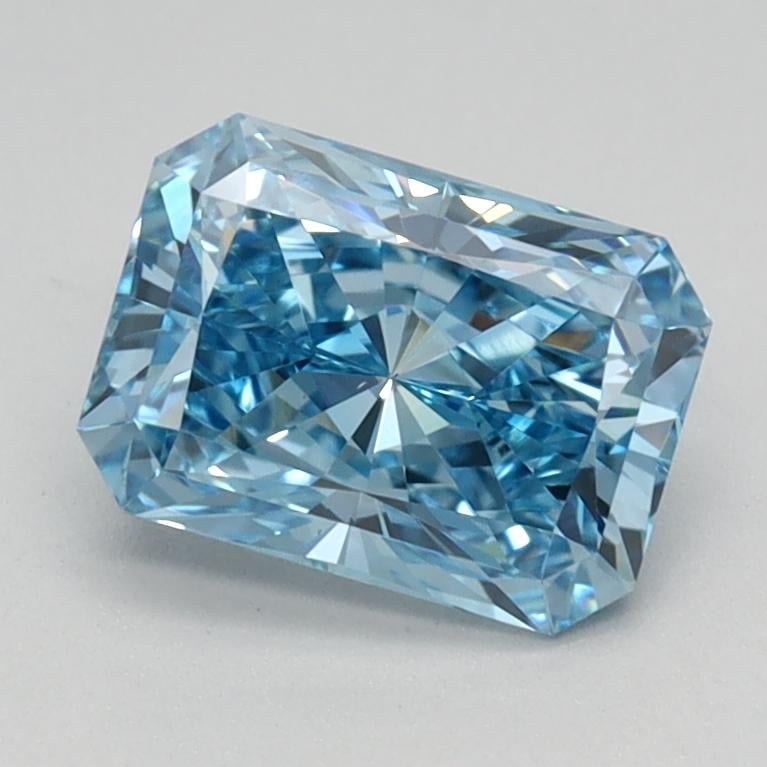 1.06 Ct. Fancy Vivid Blue Radiant Lab Grown Diamond