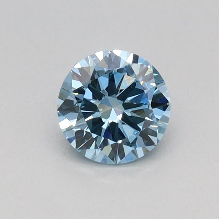 0.29 Ct. Fancy Vivid Blue Round Lab Grown Diamond