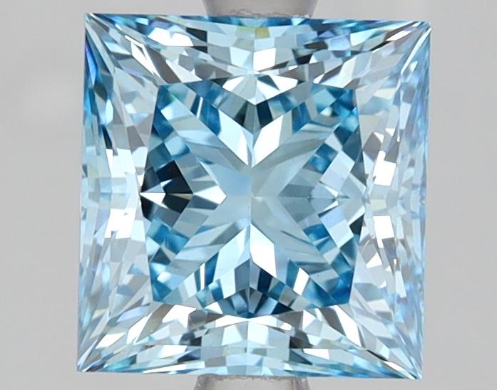 2.03 Ct. Fancy Vivid Blue Princess Lab Grown Diamond