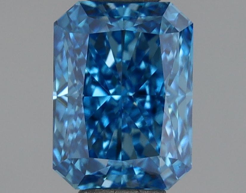1.10 Ct. Fancy Vivid Blue Radiant Lab Grown Diamond