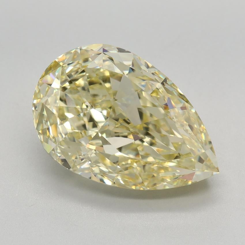 6.05 Ct. Fancy Yellow Pear Lab Grown Diamond