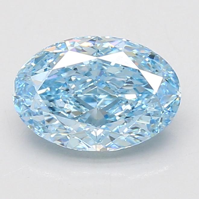 2.06 Ct. Fancy Vivid Blue Oval Lab Grown Diamond