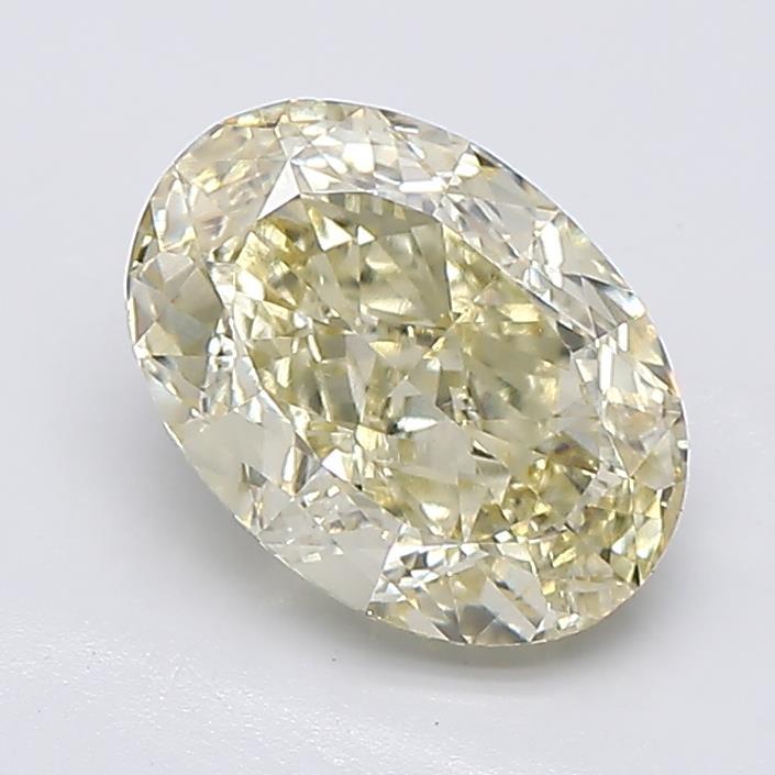 1.54 Ct. Fancy Light  Yellow Oval Lab Grown Diamond