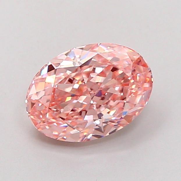 1.56 Ct. Fancy Vivid Pink Oval Lab Grown Diamond