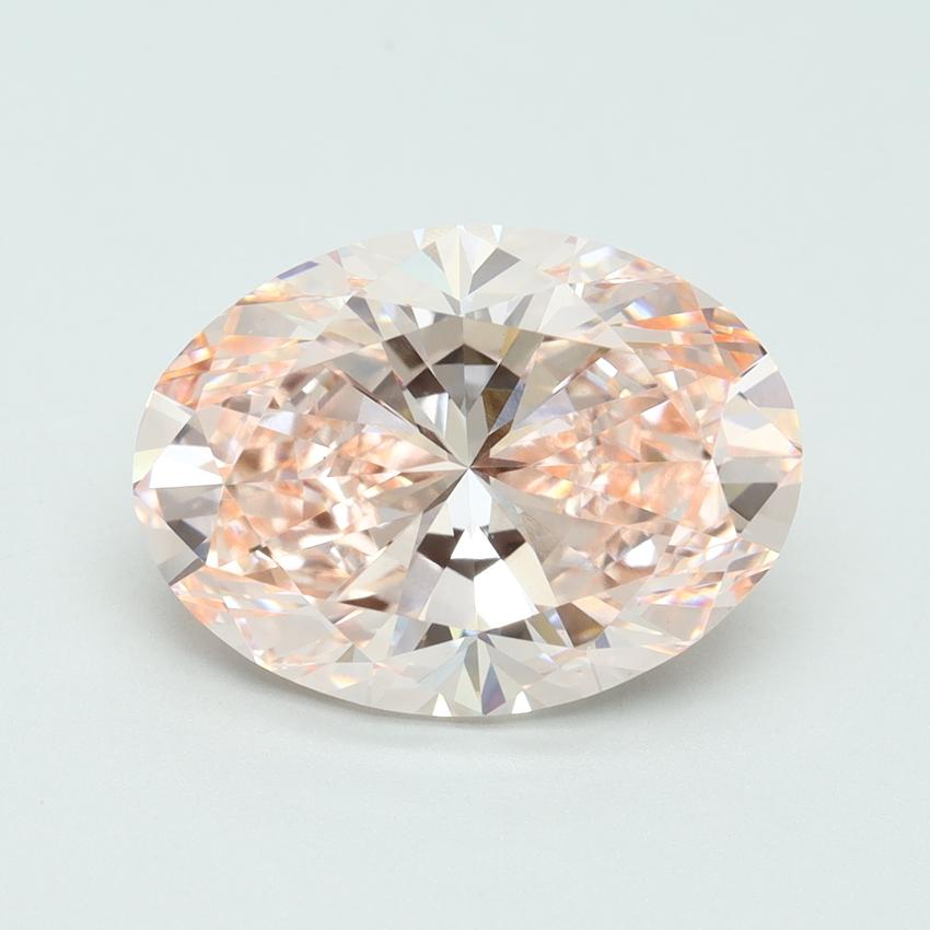 5.51 Ct. Fancy Intense Pink Oval Lab Grown Diamond