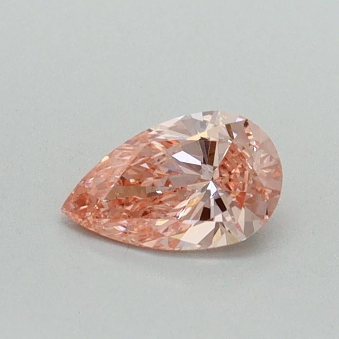 0.32 Ct. Fancy Vivid Pink Pear Lab Grown Diamond
