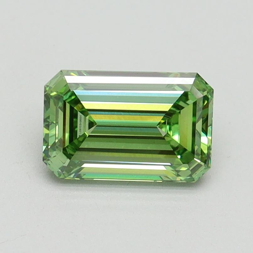1.04 Ct. Fancy Vivid Green Emerald Lab Grown Diamond