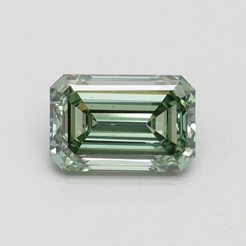0.76 Ct. Fancy Vivid Green Emerald Lab Grown Diamond