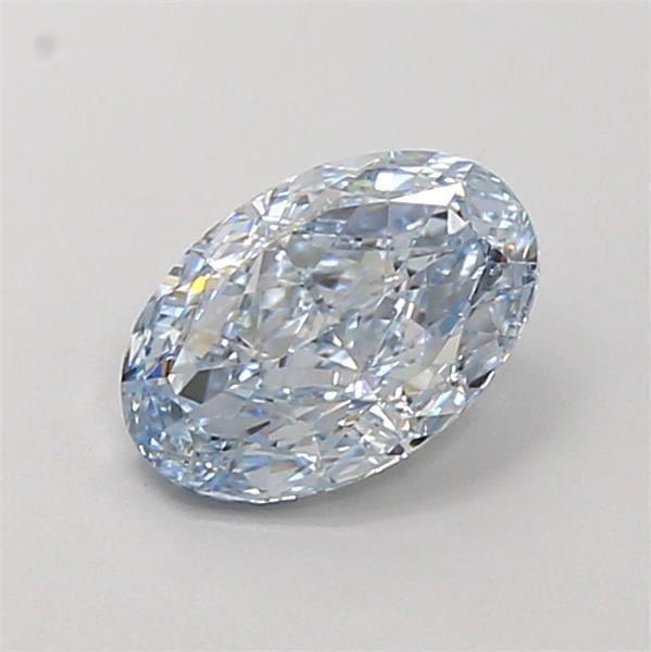 1.07 Ct. Fancy Intense  Blue Oval Lab Grown Diamond
