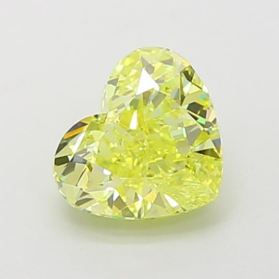 1.32 Ct. Fancy Intense Yellow Heart Lab Grown Diamond