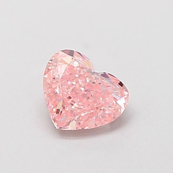 0.45 Ct. Fancy Vivid  Pink Heart Lab Grown Diamond