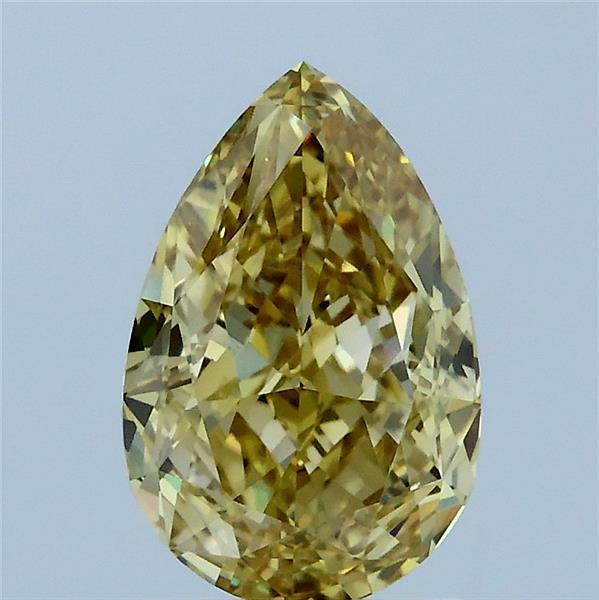 2.03 Ct. Fancy Intense Yellow Pear Lab Grown Diamond