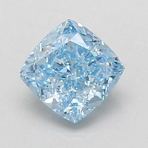 1.09 Ct. Fancy Vivid Blue Cushion Lab Grown Diamond