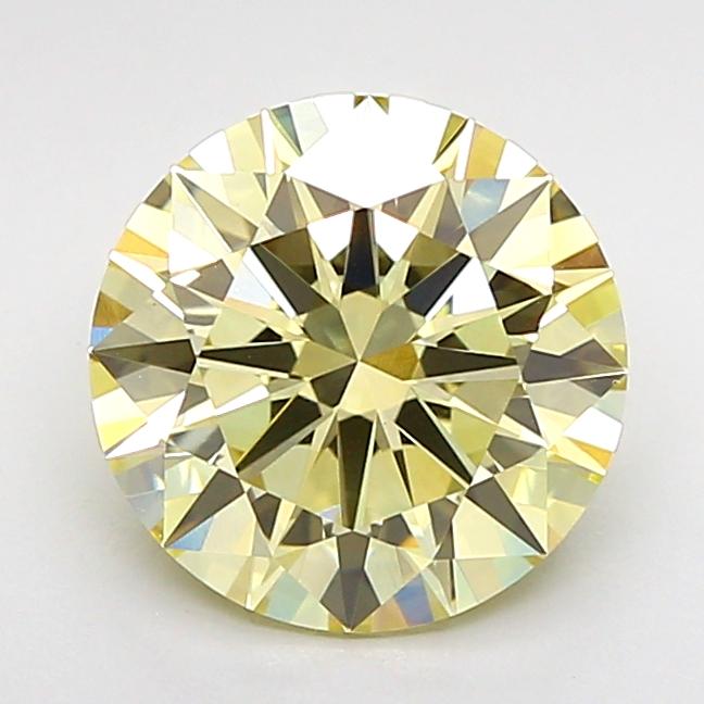 2.05 Ct. Fancy Light  Yellow Round Lab Grown Diamond