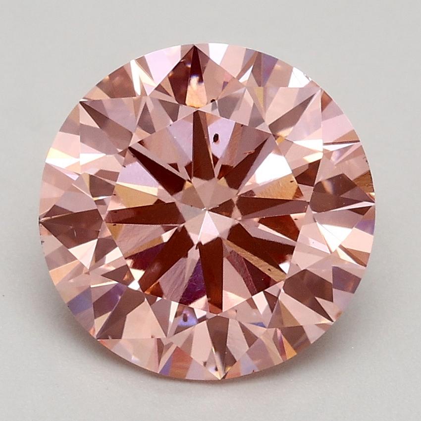 2.20 Ct. Fancy Intense Pink Round Lab Grown Diamond