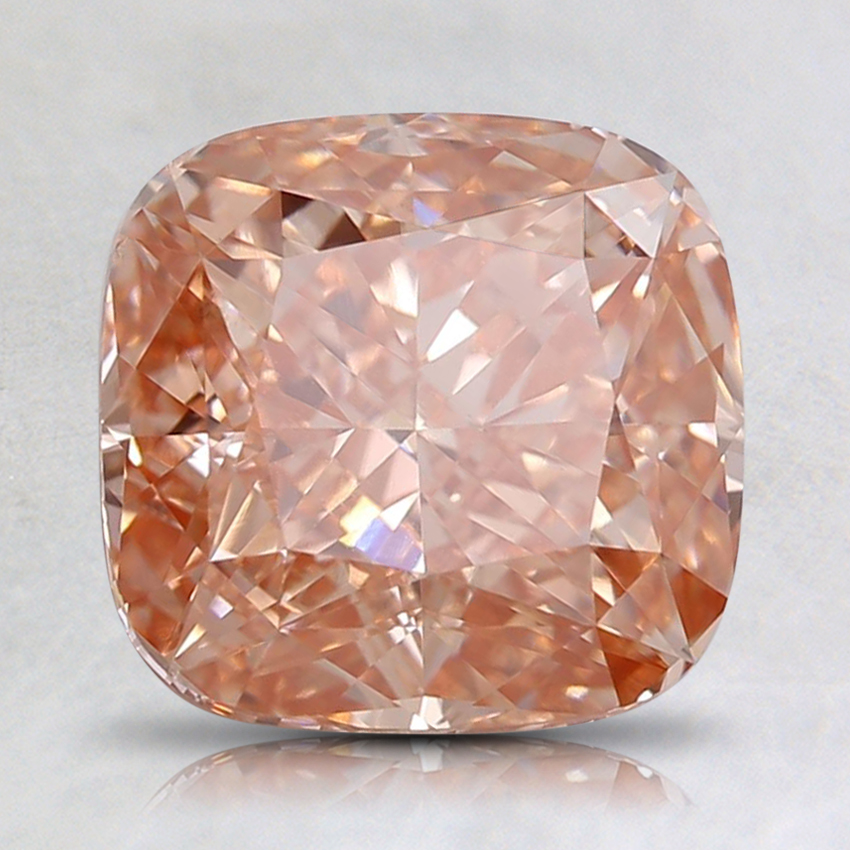 2.31 Ct. Fancy Intense Orangy Pink Cushion Lab Grown Diamond