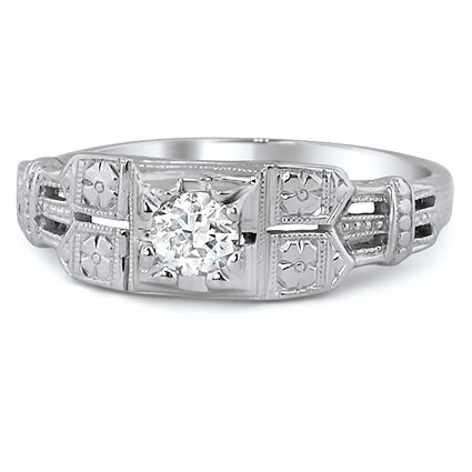 Art Nouveau Diamond Vintage Ring