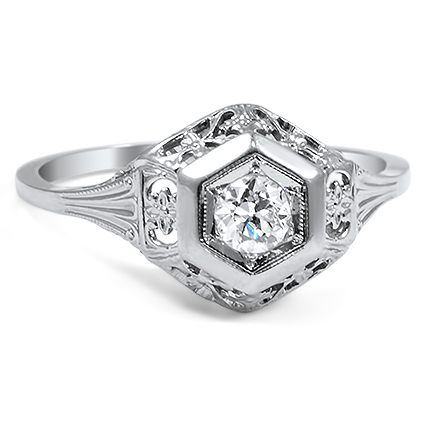 Art Nouveau Diamond Vintage Ring