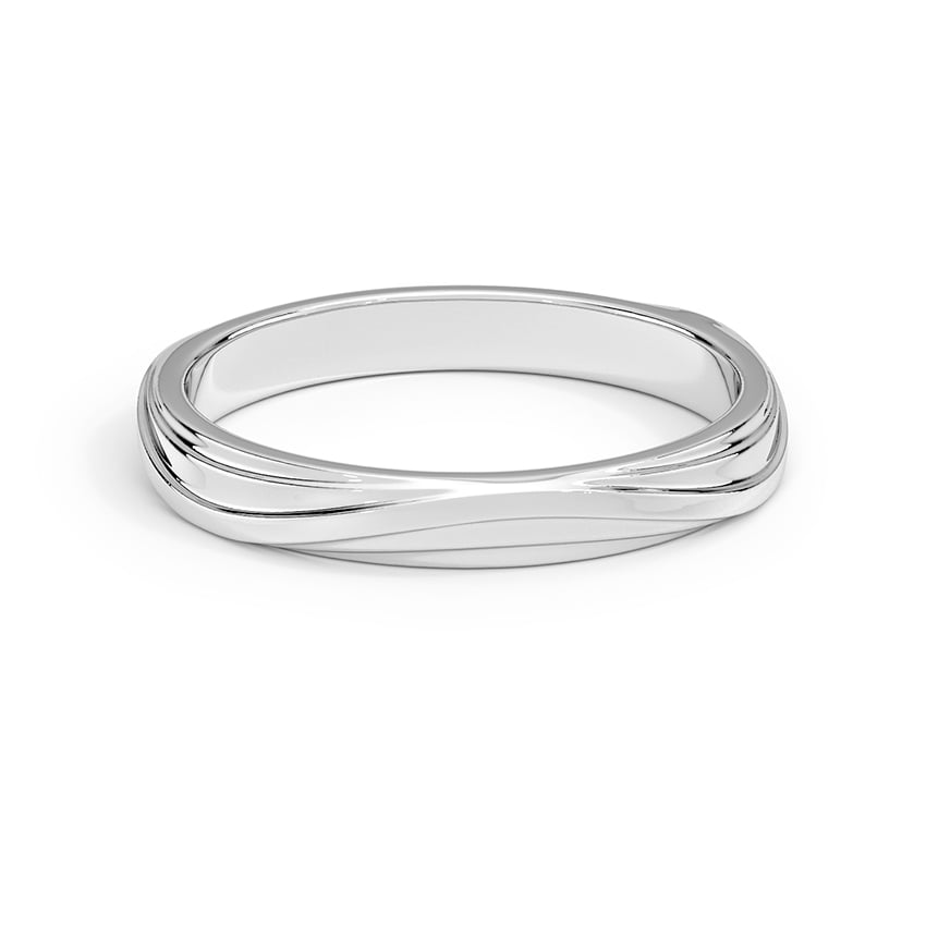 Custom Wave Textured Ring
