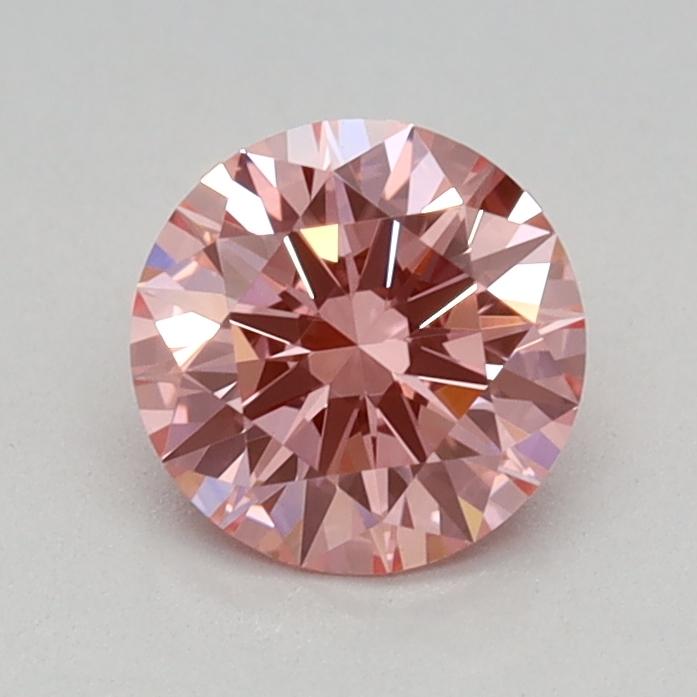 0.57 Ct. Fancy Vivid Pink Round Lab Grown Diamond