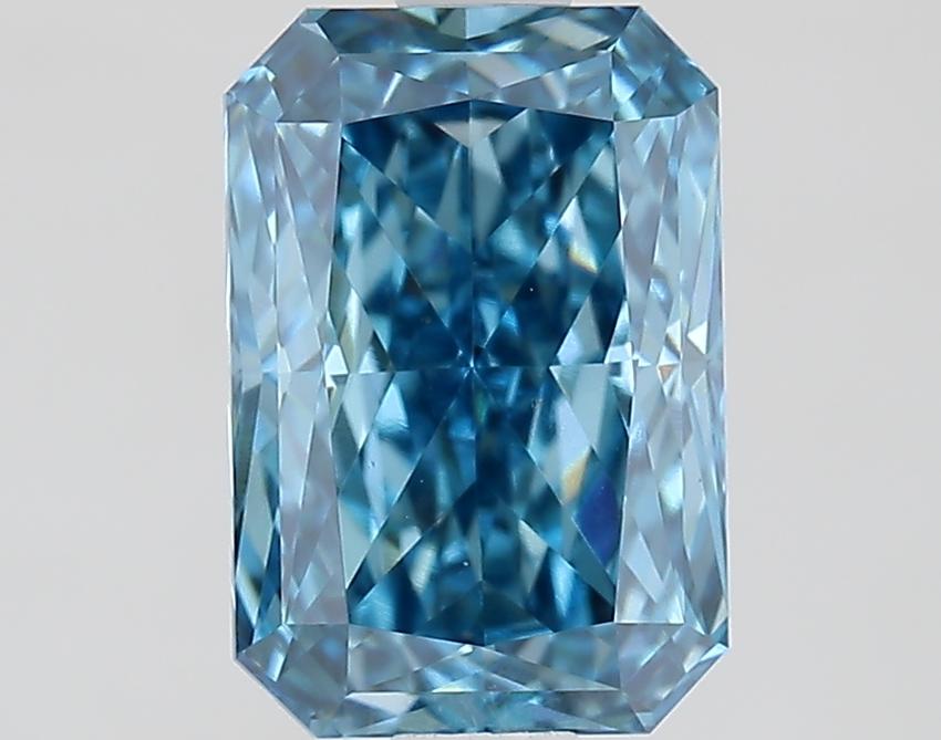 1.65 Ct. Fancy Vivid Blue Radiant Lab Grown Diamond
