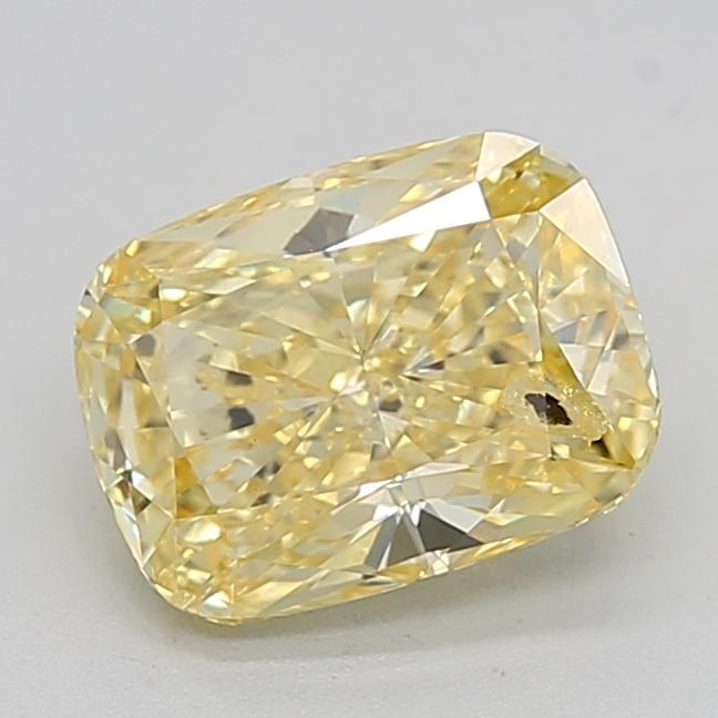 1.55 Ct. Fancy Intense  Yellow Cushion Lab Grown Diamond