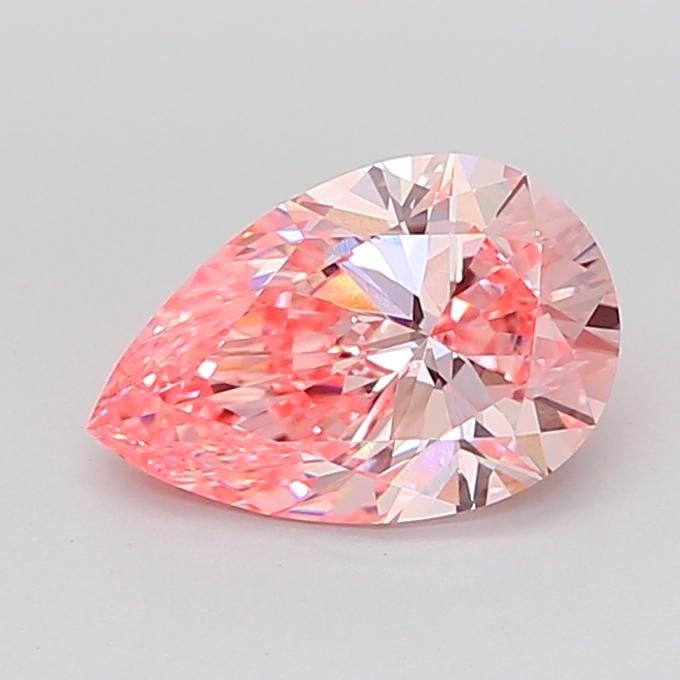 2.02 Ct. Fancy Vivid Pink Pear Lab Grown Diamond