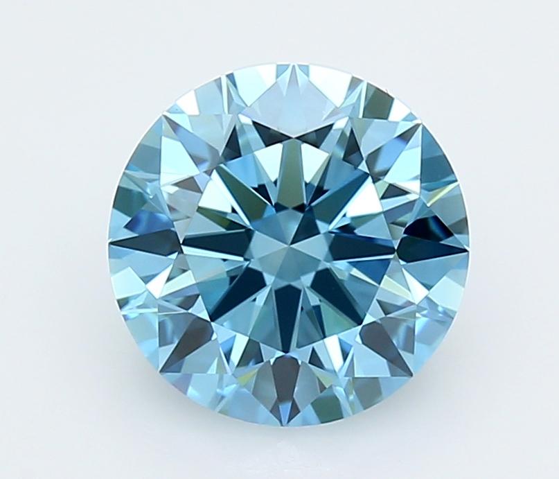 2.61 Ct. Fancy Vivid  Blue Round Lab Grown Diamond