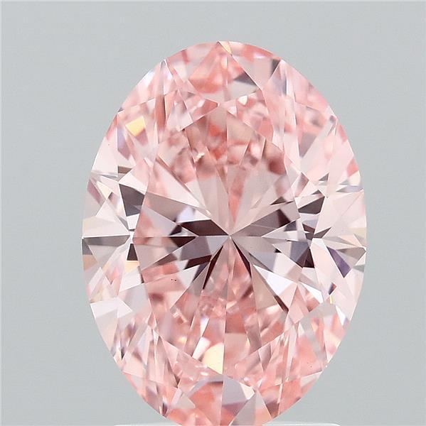 2.08 Ct. Fancy Vivid Pink Oval Lab Grown Diamond