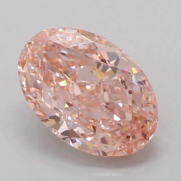 3.10 Ct. Fancy Vivid Pink Oval Lab Grown Diamond