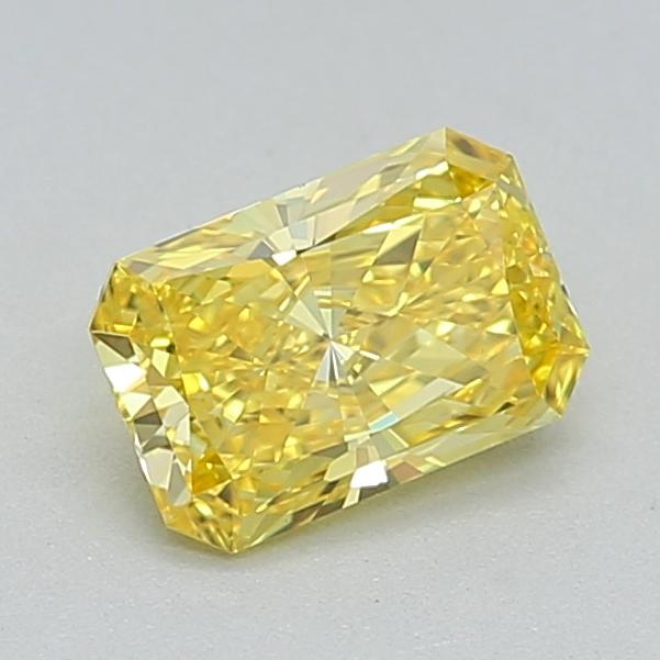 0.53 Ct. Fancy Vivid  Yellow Radiant Lab Grown Diamond