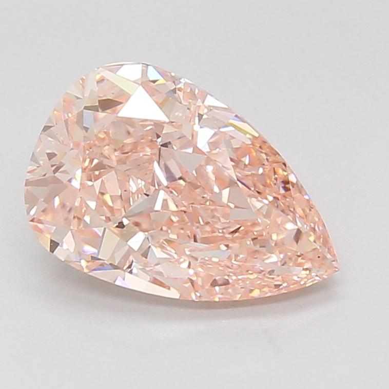 2.64 Ct. Fancy Vivid Pink Pear Lab Grown Diamond