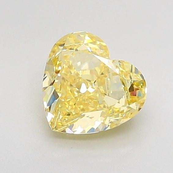 1.56 Ct. Fancy Intense None Yellow Heart Lab Grown Diamond