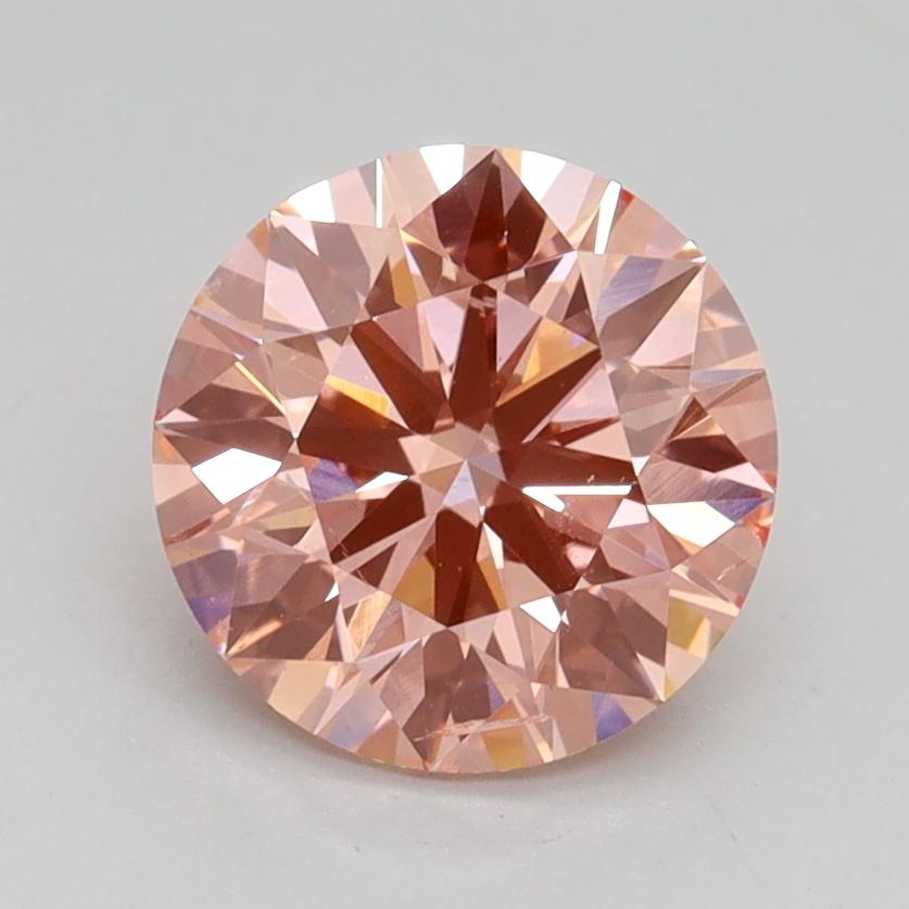 1.71 Ct. Fancy Intense Pink Round Lab Grown Diamond