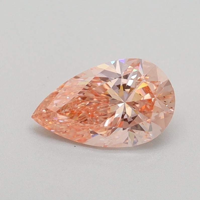0.67 Ct. Fancy Intense Pink Pear Lab Grown Diamond