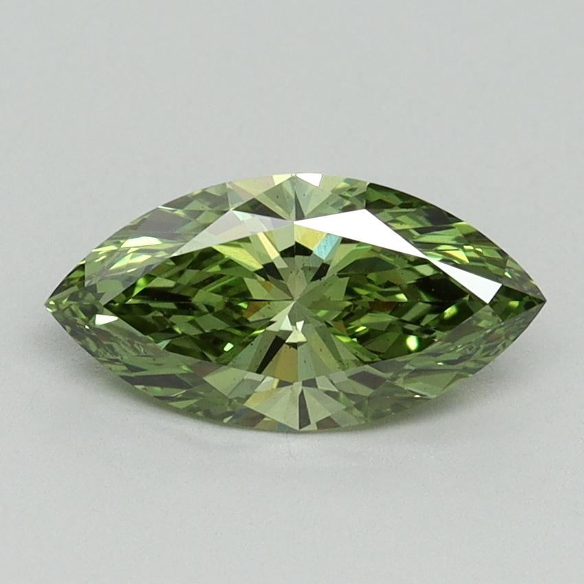 1.03 Ct. Fancy Vivid Green Marquise Lab Grown Diamond