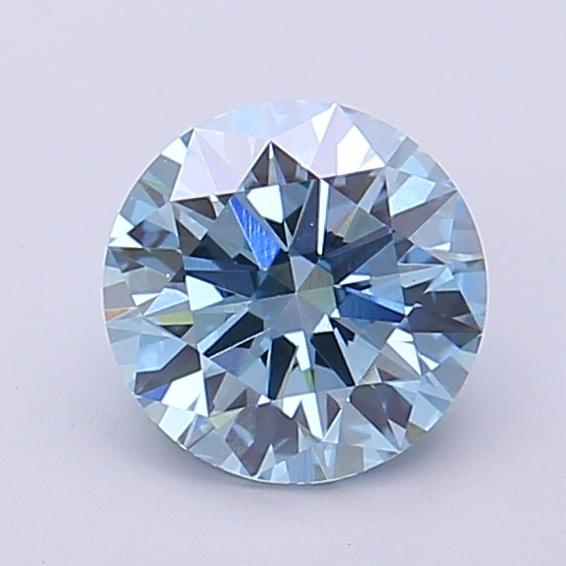 1.10 Ct. Fancy Vivid  Blue Round Lab Grown Diamond