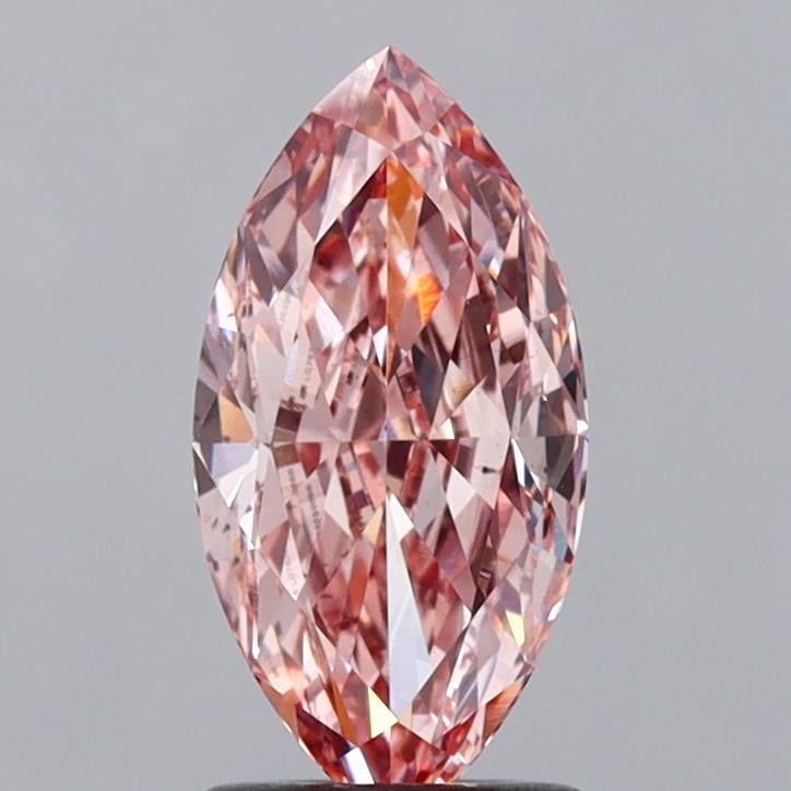 1.63 Ct. Fancy Intense  Pink Marquise Lab Grown Diamond