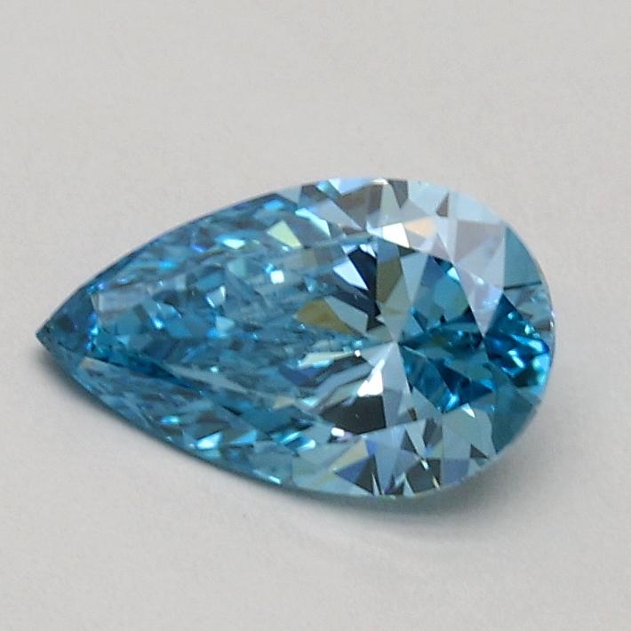 0.50 Ct. Fancy Vivid Blue Pear Lab Grown Diamond