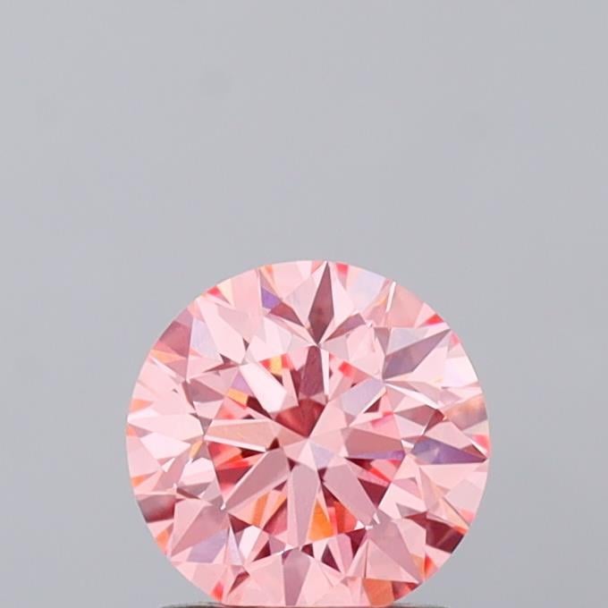 1.08 Ct. Fancy Vivid  Pink Round Lab Grown Diamond