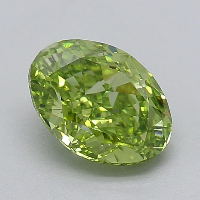 1.00 Ct. Fancy Green Oval Lab Grown Diamond