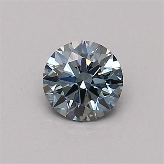 0.32 Ct. Fancy Vivid Blue Round Lab Grown Diamond